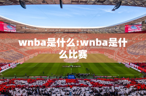 wnba是什么:wnba是什么比赛