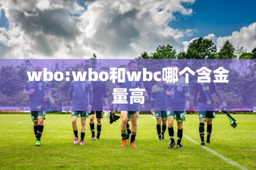 wbo:wbo和wbc哪个含金量高