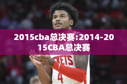 2015cba总决赛:2014-2015CBA总决赛